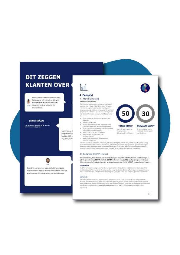 Ondernemingsplan-format